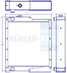 Wasserkhler passend fr John Deere