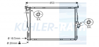 Wasserkhler passend fr BMW