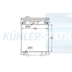 Wasserkhler passend fr Caterpillar/Perkins