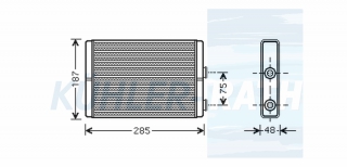 Heizkhler passend fr Fiat/Lancia/Citron/Peugeot