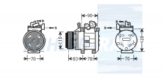 Kompressor passend fr Kia