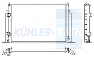 Wasserkhler passend fr Fiat