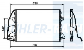 Kondensator passend fr Ford