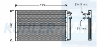 Kondensator passend fr Ford