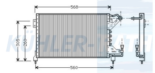 Kondensator passend fr Ford