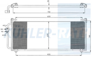 Kondensator passend fr Subaru