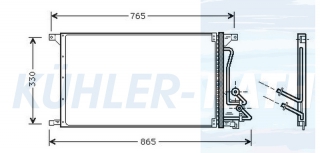 Kondensator passend fr Ford