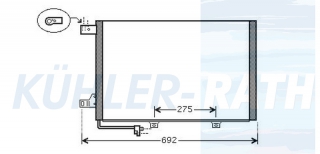 Kondensator passend fr Mercedes-Benz