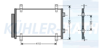 Kondensator passend fr Fiat/Citron/Peugeot