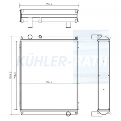 Wasserkhler passend fr Caterpillar