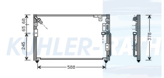 Kondensator passend fr Hyundai/Mitsubishi