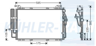 Kondensator passend fr Hyundai