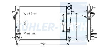 Wasserkhler passend fr Kia/Hyundai