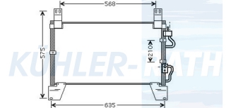 Kondensator passend fr Chevrolet/Daewoo