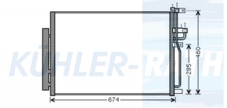 Kondensator passend fr Chevrolet/Opel