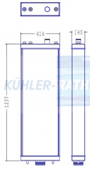 Wasserkhler passend fr Komatsu