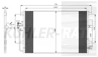 Kondensator passend fr Dodge/Mercedes Benz/VW