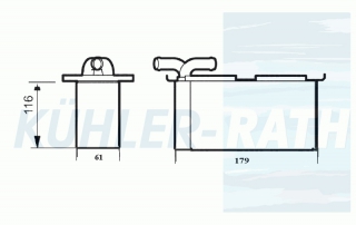 Ladeluftkhler passend fr Seat/Skoda/VW