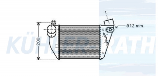 Ladeluftkhler passend fr Audi
