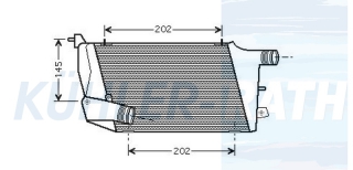 Ladeluftkhler passend fr Audi