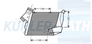Ladeluftkhler passend fr Audi