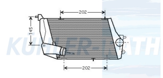 Ladeluftkhler passend fr Audi