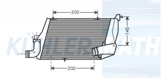 Ladeluftkhler passend fr Audi