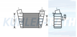 Ladeluftkhler passend fr Audi/Seat