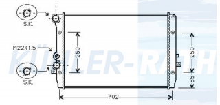 Wasserkhler passend fr VW/Seat