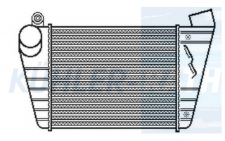 Ladeluftkhler passend fr Audi/VW