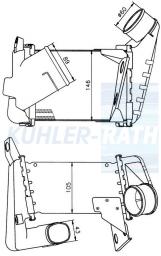 Ladeluftkhler passend fr VW