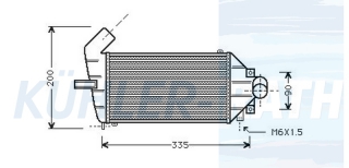Ladeluftkhler passend fr Opel