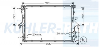 Wasserkhler passend fr VW