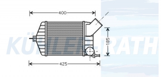 Ladeluftkhler passend fr Fiat