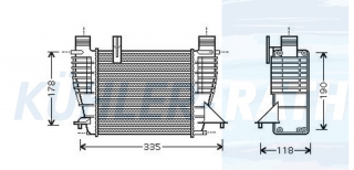 Ladeluftkhler passend fr Renault