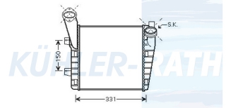 Ladeluftkhler passend fr VW/Porsche