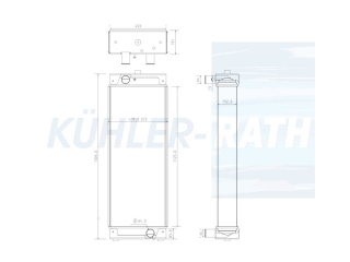 Wasserkhler passend fr Caterpillar