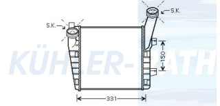 Ladeluftkhler passend fr Audi/VW