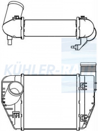 Ladeluftkhler passend fr Audi