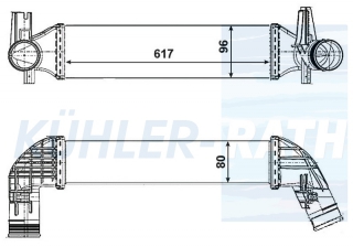 Ladeluftkhler passend fr Seat