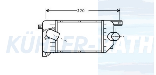 Ladeluftkhler passend fr Ford