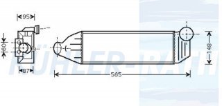 Ladeluftkhler passend fr Ford