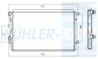 Wasserkhler passend fr VW/Audi/Seat/Skoda