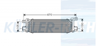 Ladeluftkhler passend fr Ford