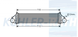 Ladeluftkhler passend fr Ford