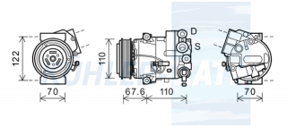 Kompressor passend fr Chevrolet/Opel