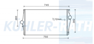 Ladeluftkhler passend fr Volvo