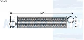 Ladeluftkhler passend fr BMW