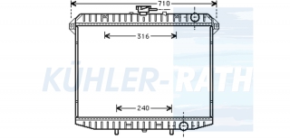 Wasserkhler passend fr Ford/Nissan