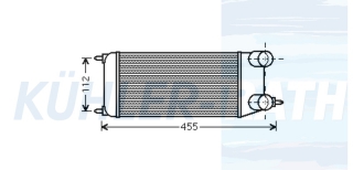 Ladeluftkhler passend fr Citron/Fiat/Peugeot
